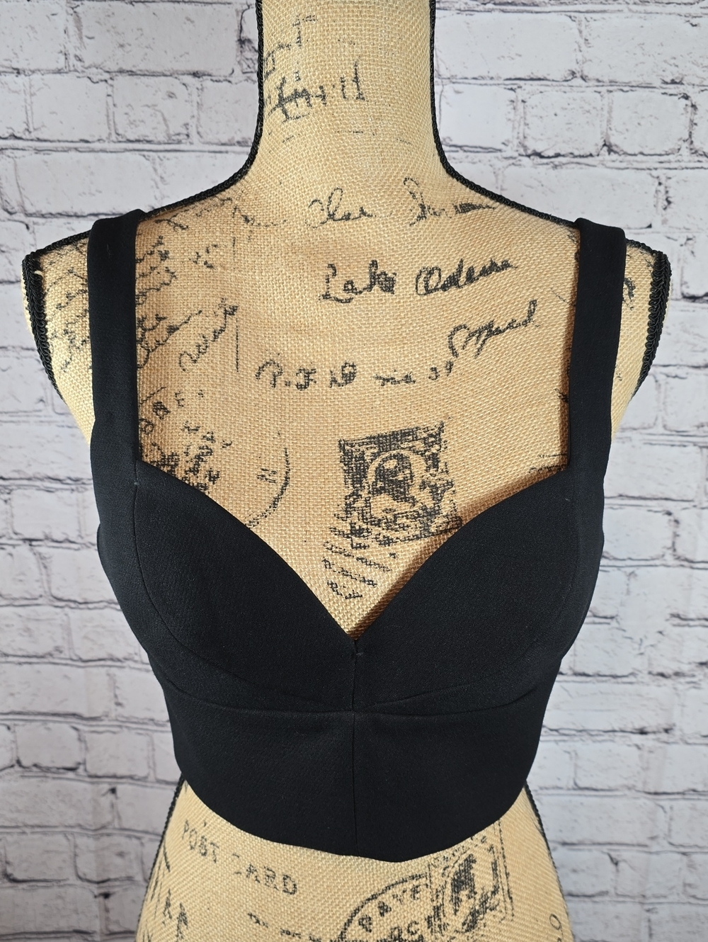 Michael Kors Black Cropped Top Size 8 NWT